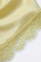 Asymétrie Satin Lace Top