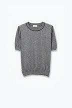 Nervuré Cap Sleeve Knit Sweater
