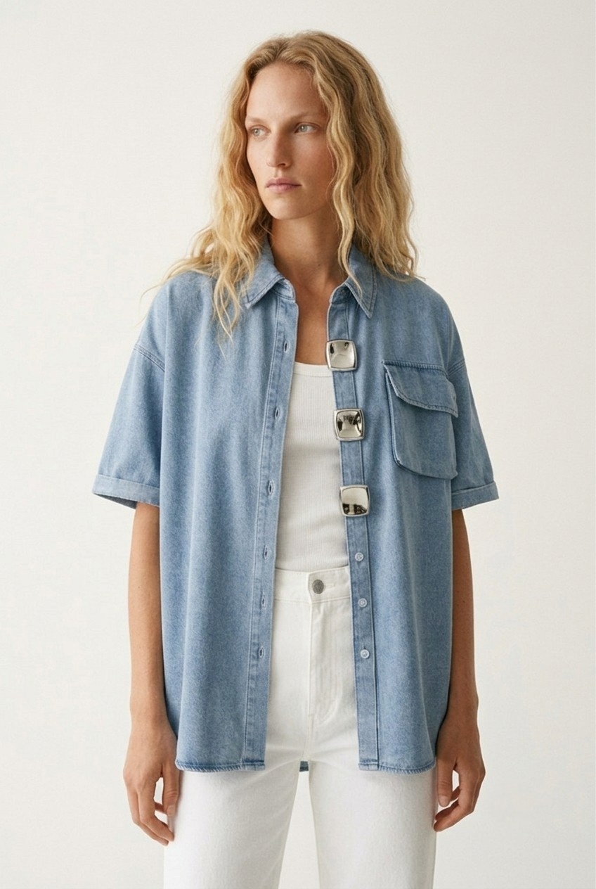 Argent Denim Shirt