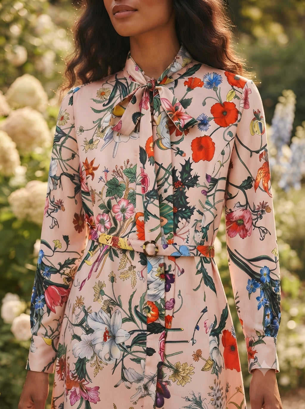 Corolle Floral Belted Mini Dress