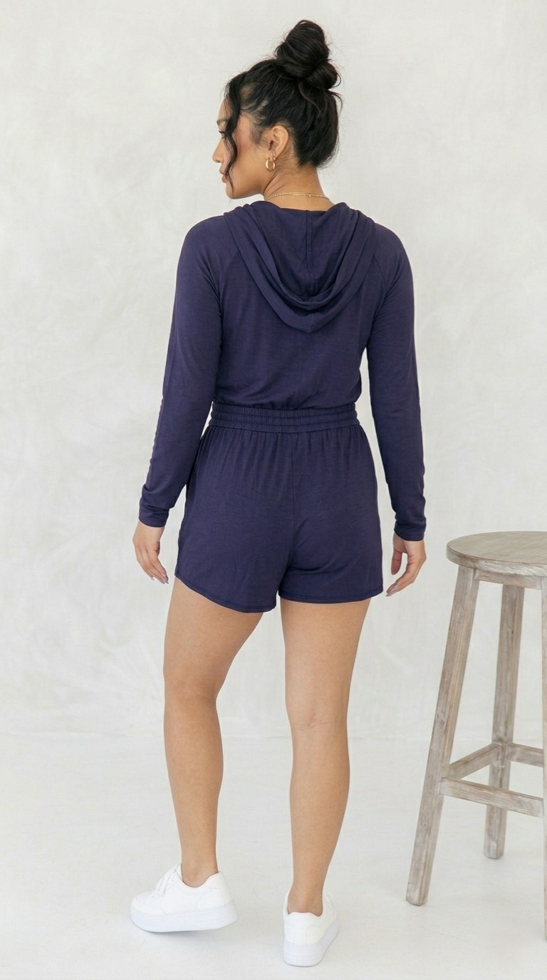 Capuche Hoodie Romper