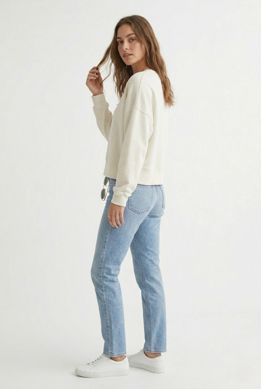 Douceur Dropped Shoulder Sweatshirt