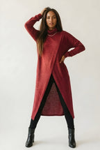 Cité Turtleneck Tunic — Bordeaux