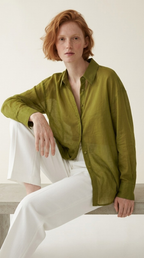 Diaphane Sheer Button-Down Shirt