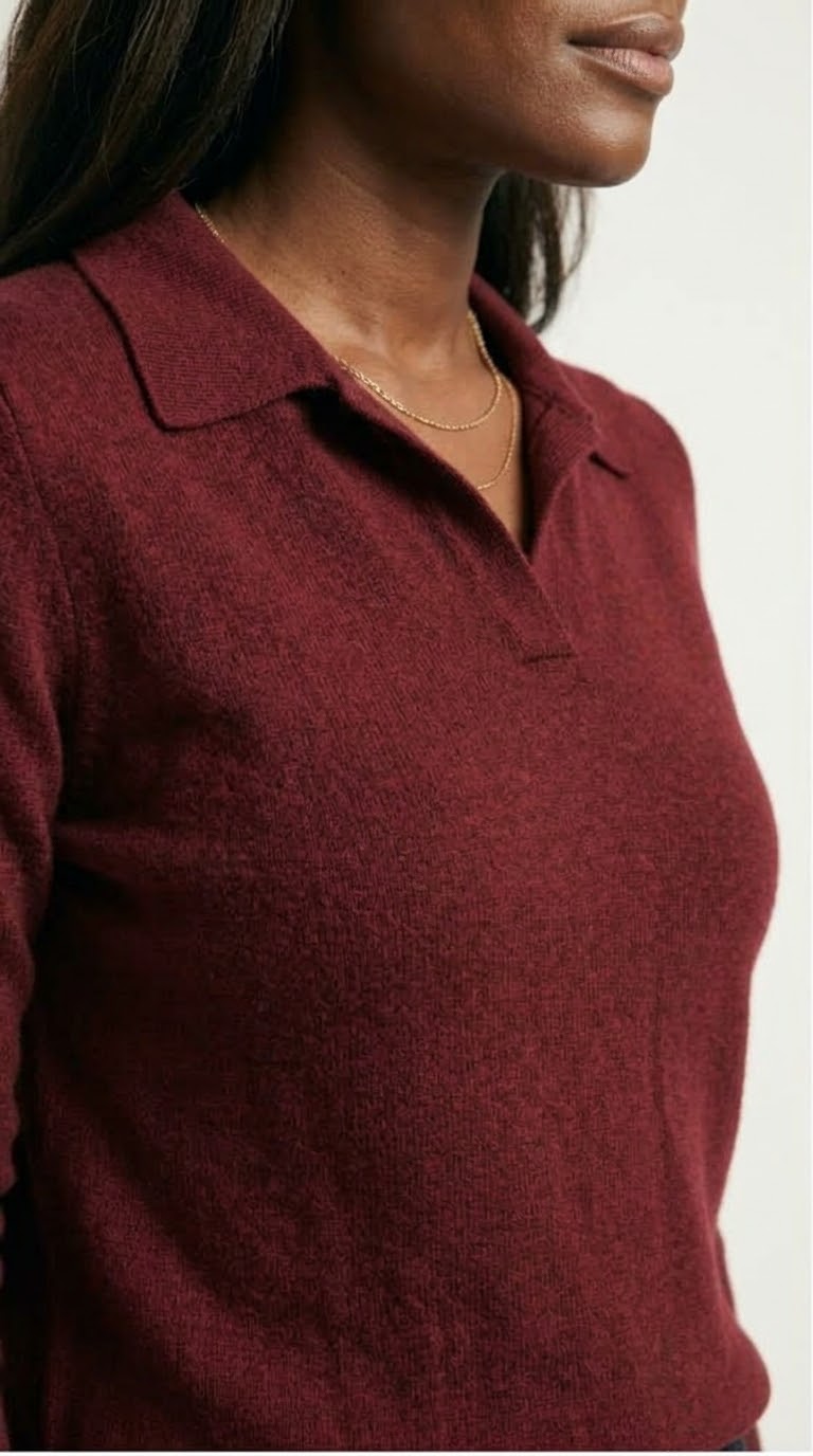 Liseré Polo Knit Sweater