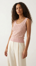 Lucent Metallic Knit Tank