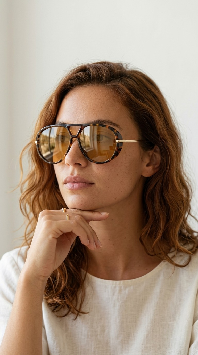 Aero Oversized Aviator Sunglasses