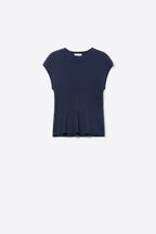 Collet Ribbed Sleeveless Sweater