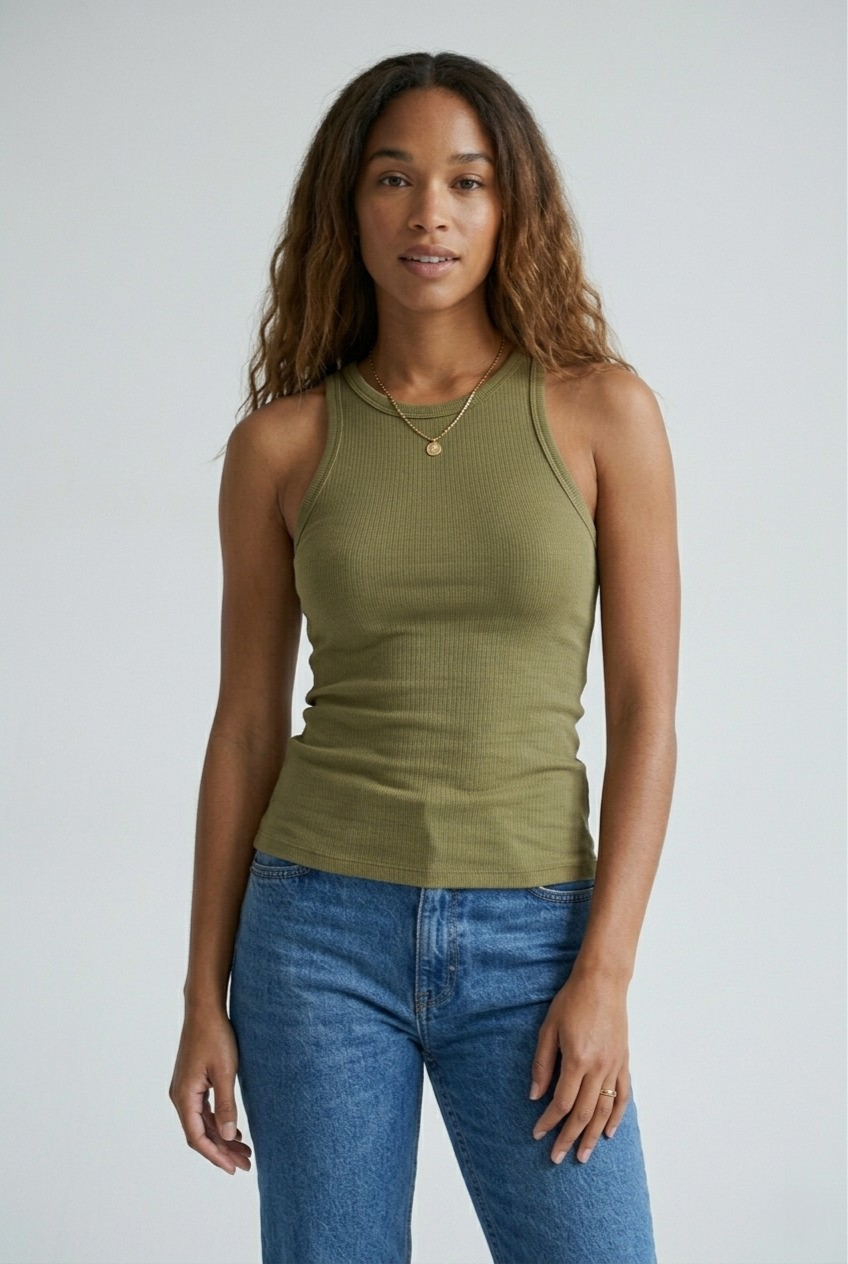 Côtelé Ribbed Racerback Tank