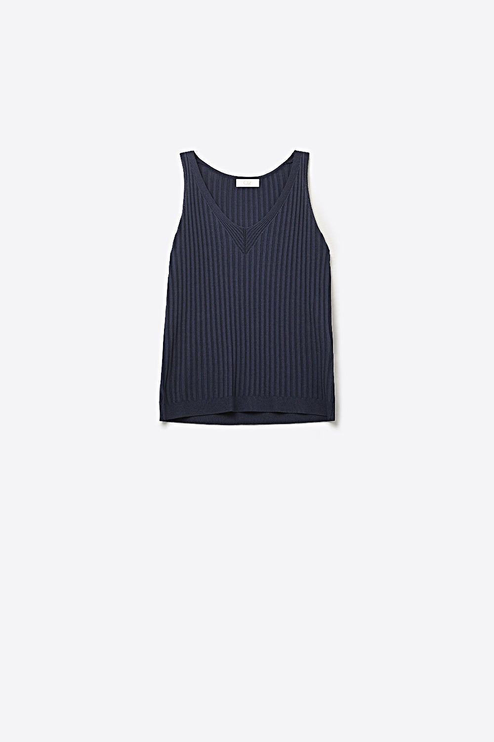 Nerveux Ribbed V-Neck Tank