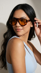 Tortue Amber Lens Rectangle Shades