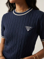 Maille Cable Knit Sweater