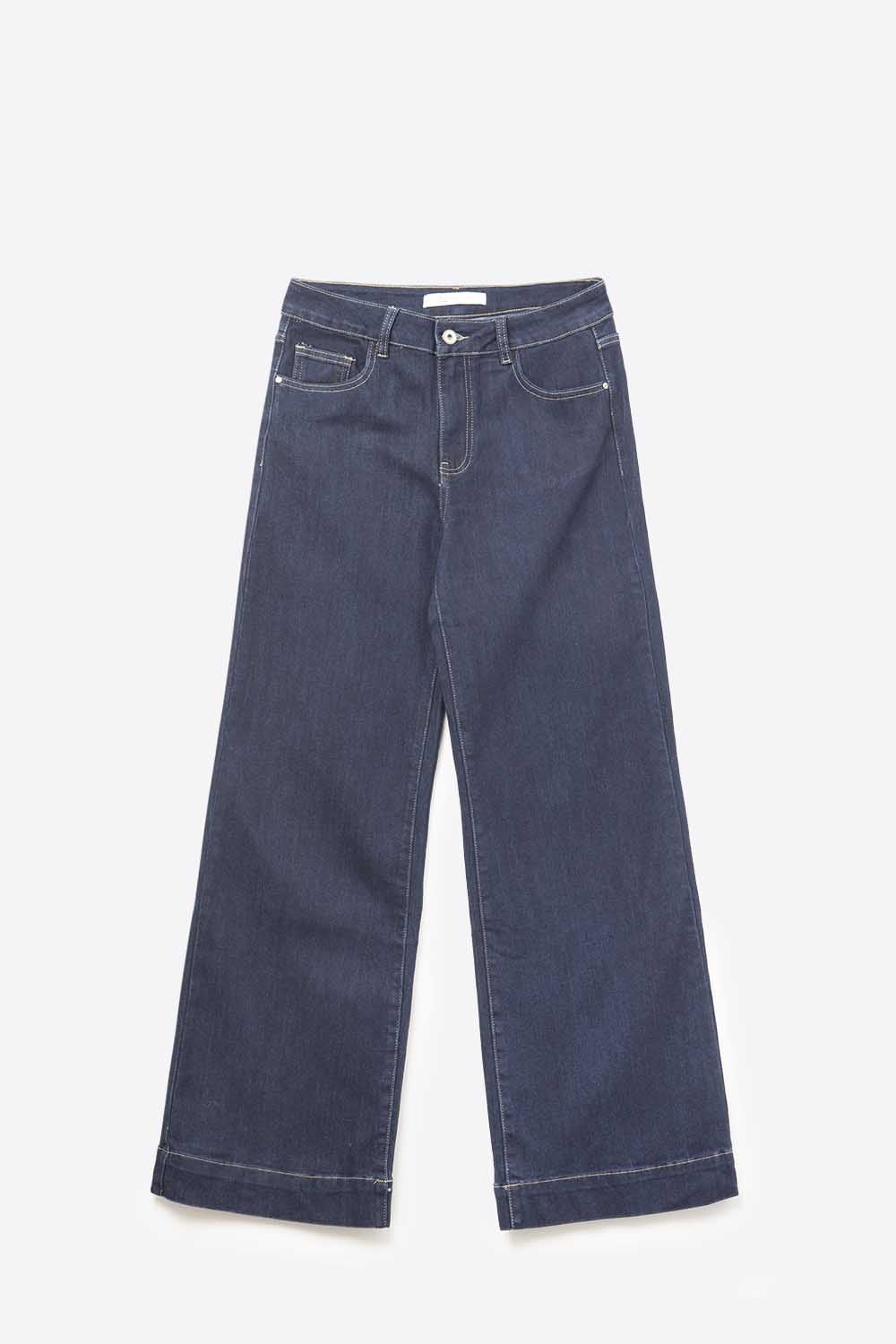 Largeur Dark Wash Wide Leg Jeans