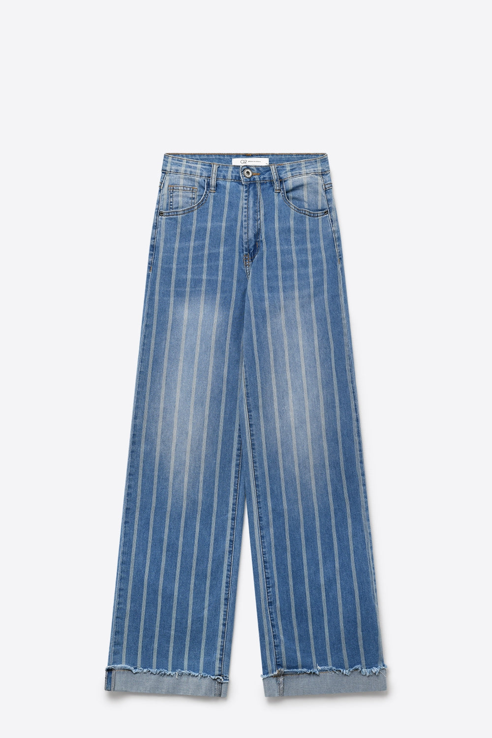Vergure Stripe Wide Leg Jeans