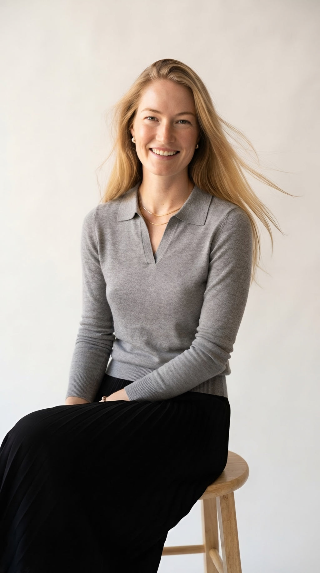 Liseré Polo Knit Sweater
