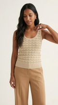 Lucent Metallic Knit Tank