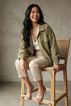 Latte Au Matcha Corduroy Jacket
