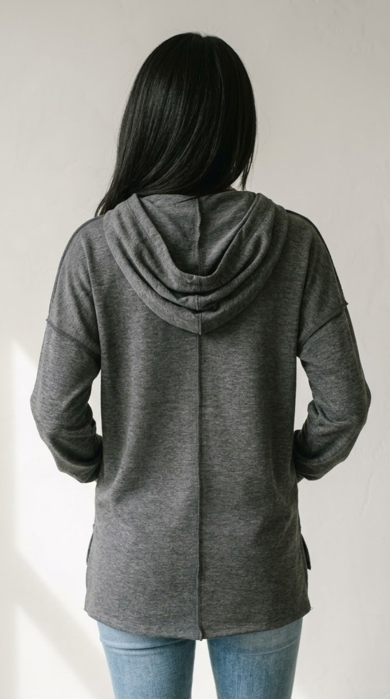 Bicolore Colorblock Pullover Hoodie