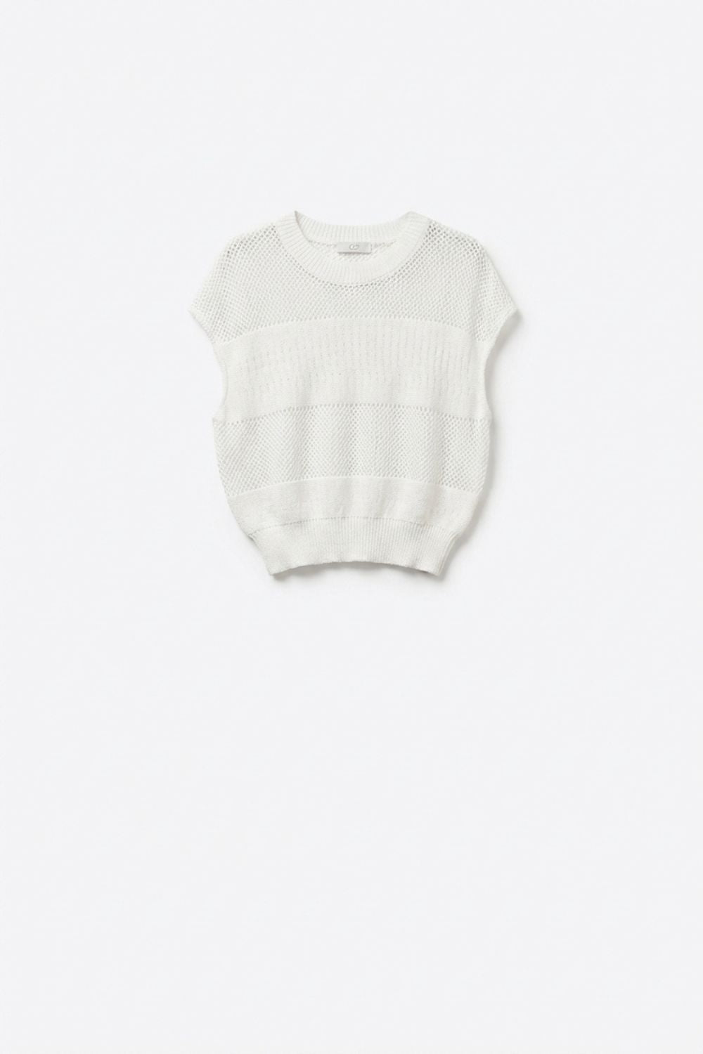 Treillis Cap Sleeve Sweater