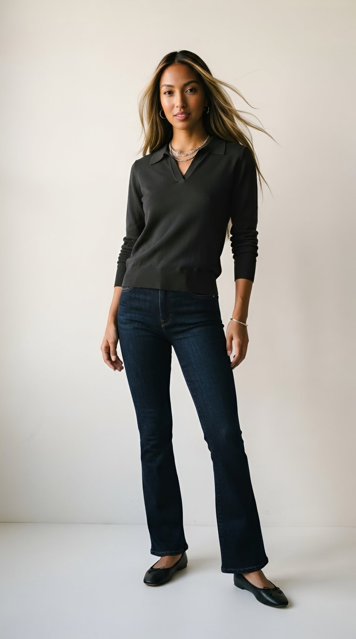 Liseré Polo Knit Sweater
