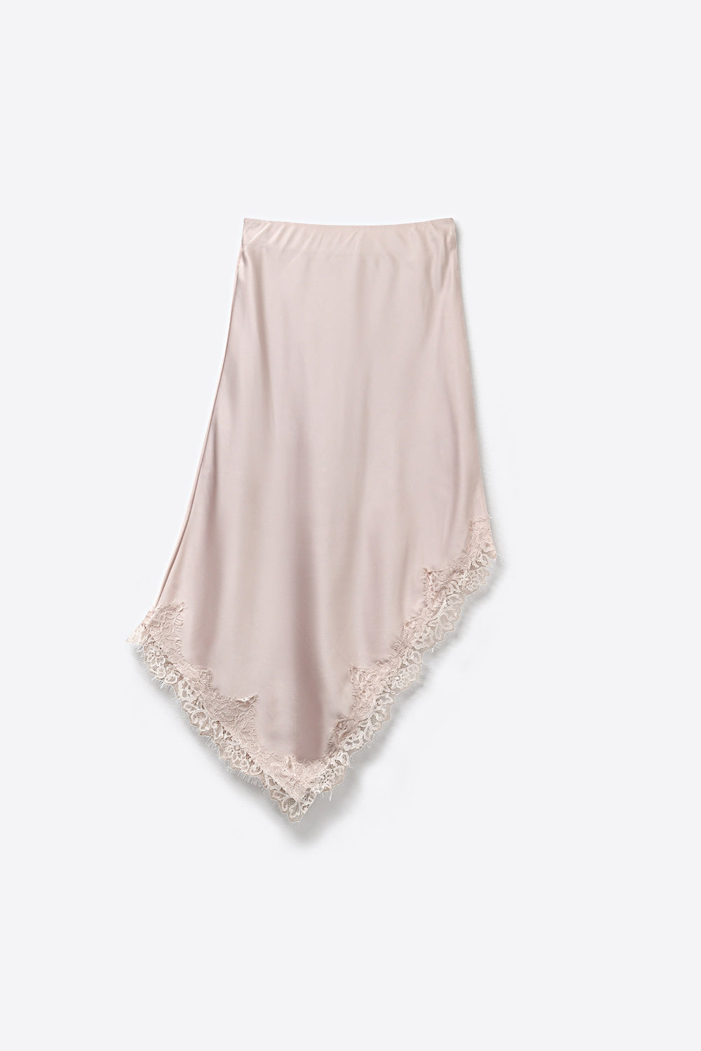 Asymétrie Satin Lace Skirt