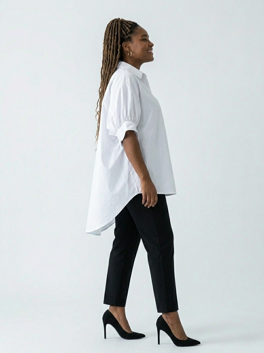 Amplitude Oversized Button Blouse