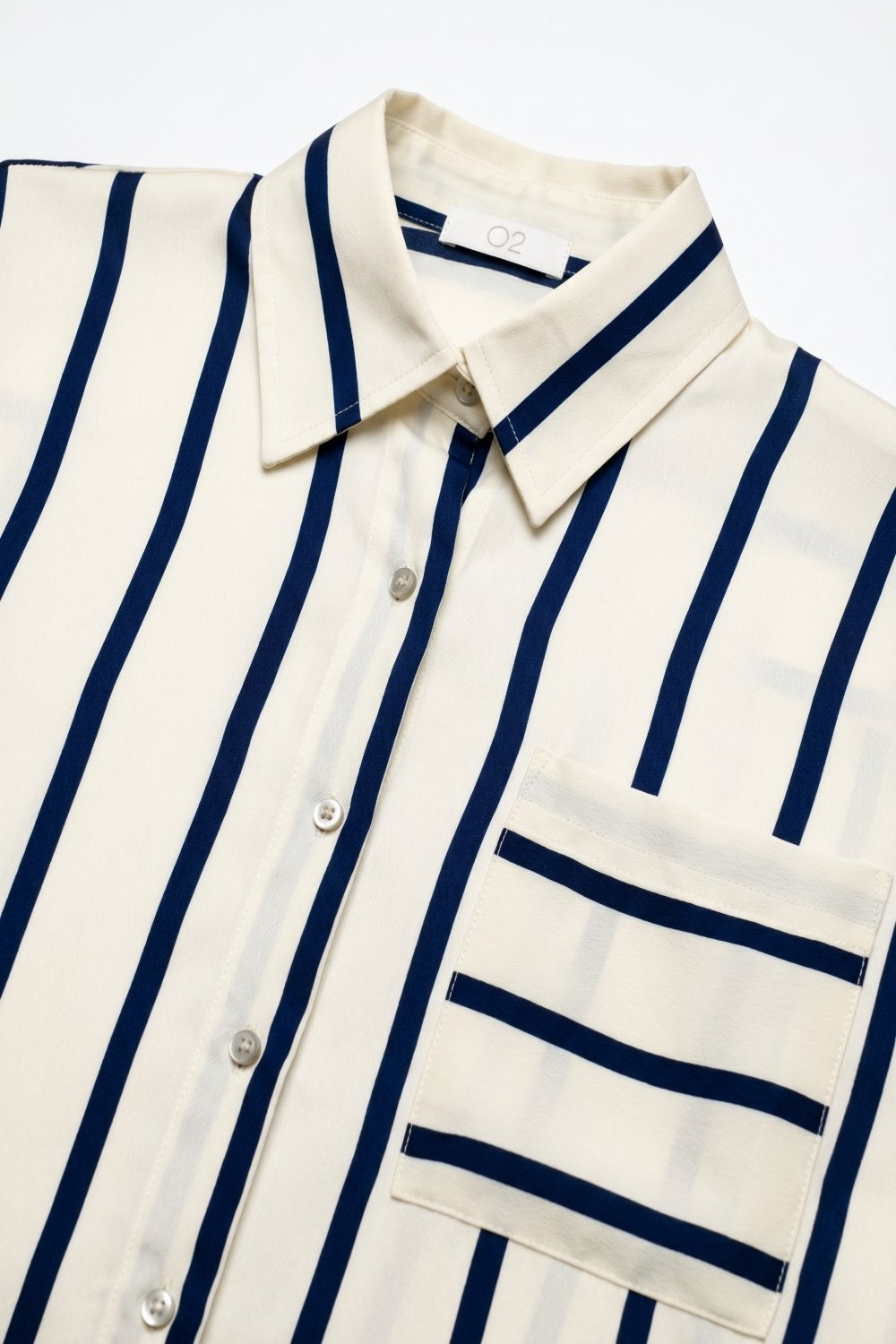 Liseré Satin Stripe Button Shirt