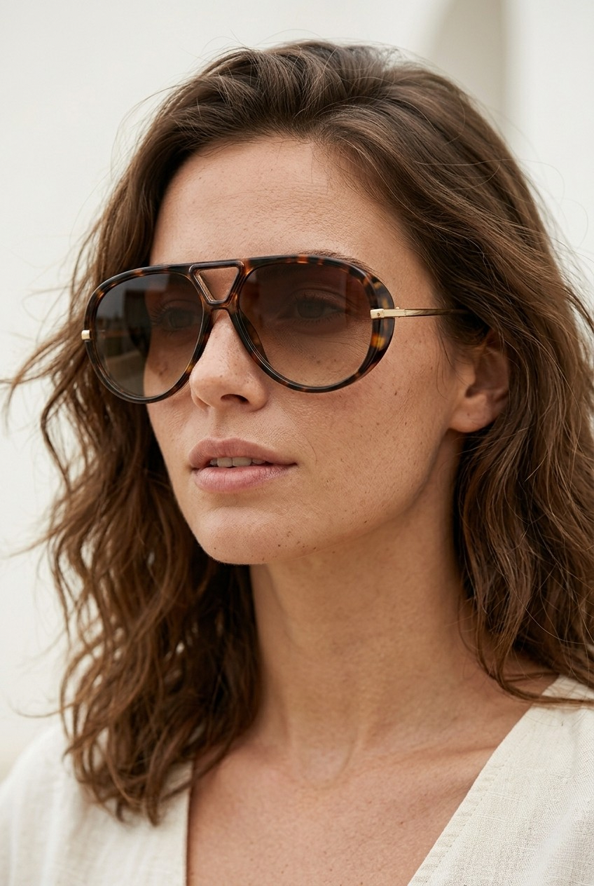Aero Oversized Aviator Sunglasses