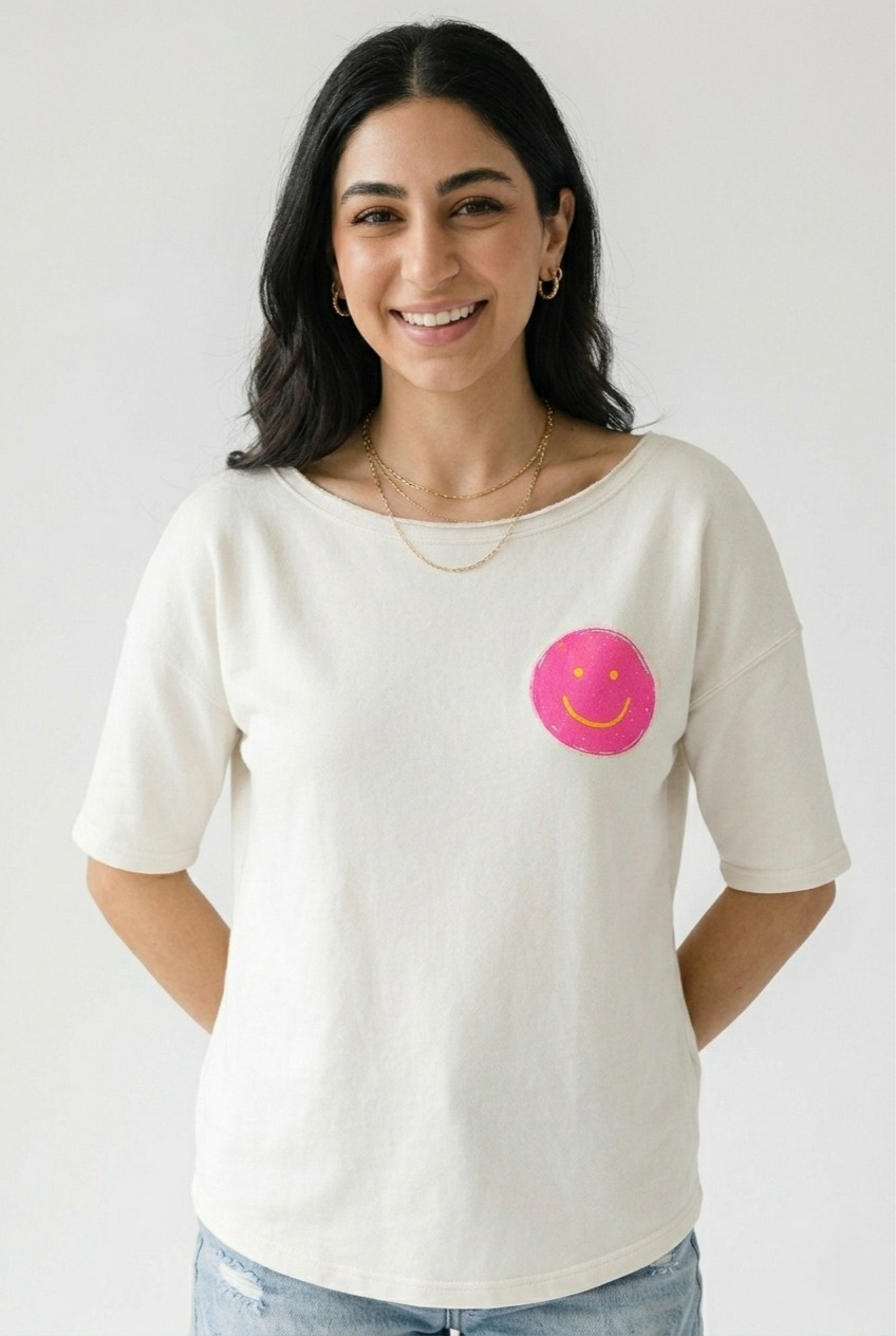 Sourire Smiley Graphic Sweatshirt