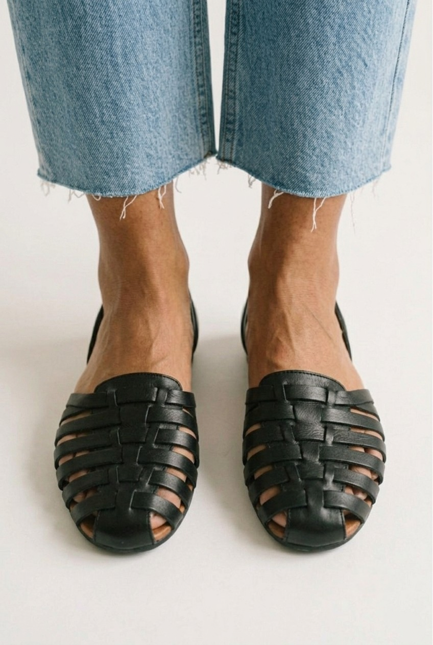 Tressage Woven Slip-On Flat