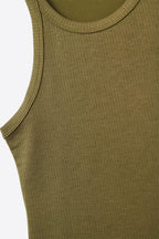 Côtelé Ribbed Racerback Tank