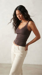 Écume Lace Trim Camisole