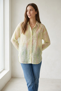 Palmiste Sheer Leaf Print Shirt