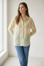 Palmiste Sheer Leaf Print Shirt