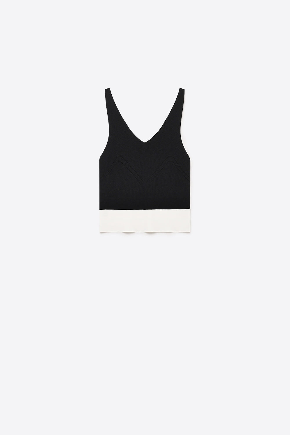 Bordure Contrast Hem Tank