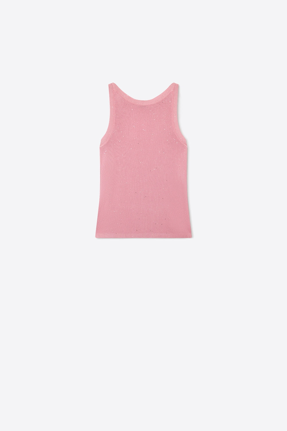 Paillette Glitter Ribbed Tank