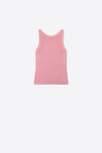 Paillette Glitter Ribbed Tank