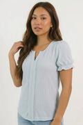 Ondine Ruffle Puff Sleeve Blouse