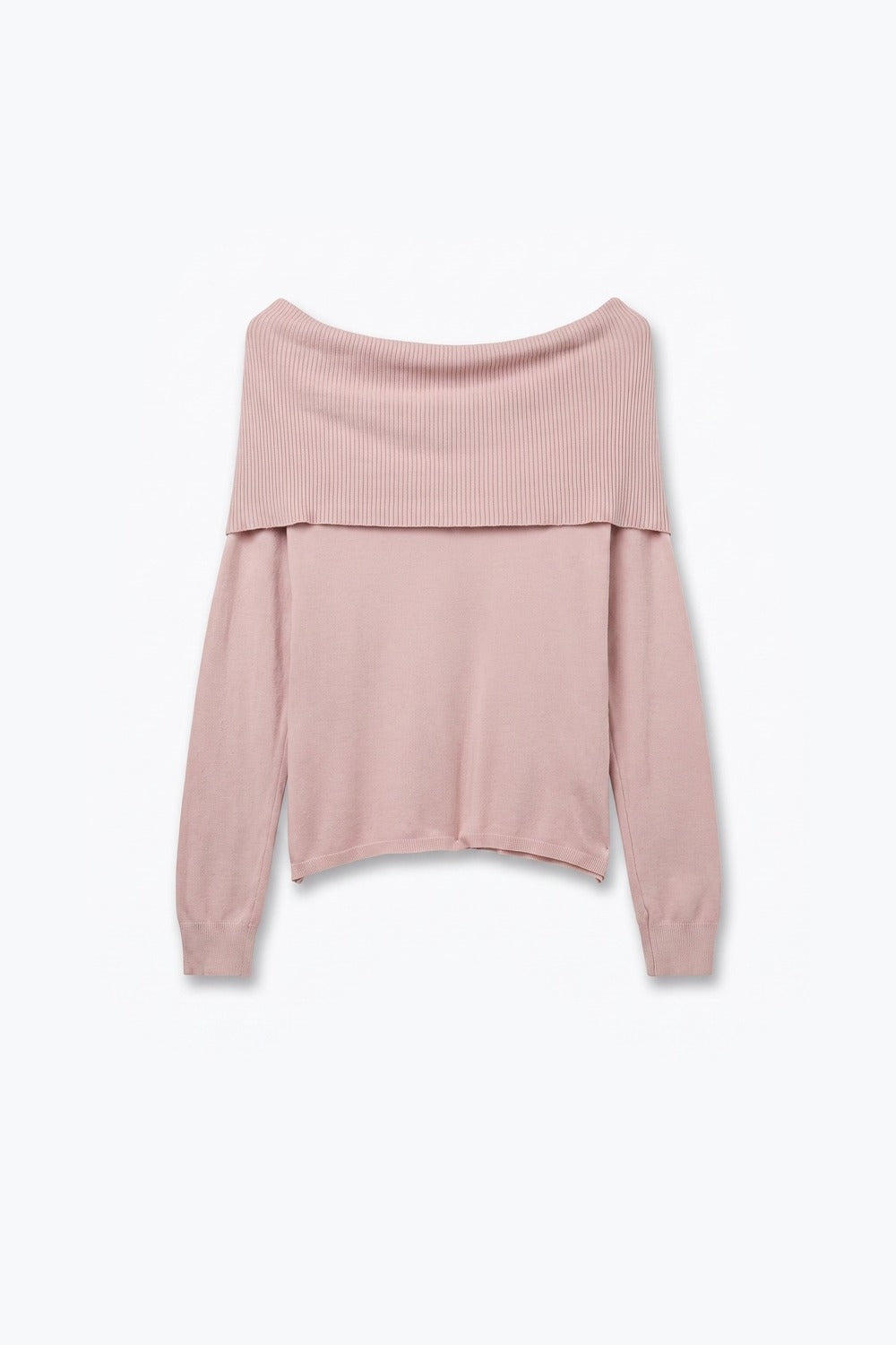 Bardot Ribbed Off Shoulder Sweater