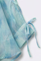Aquarelle Tie Sleeve Blouse
