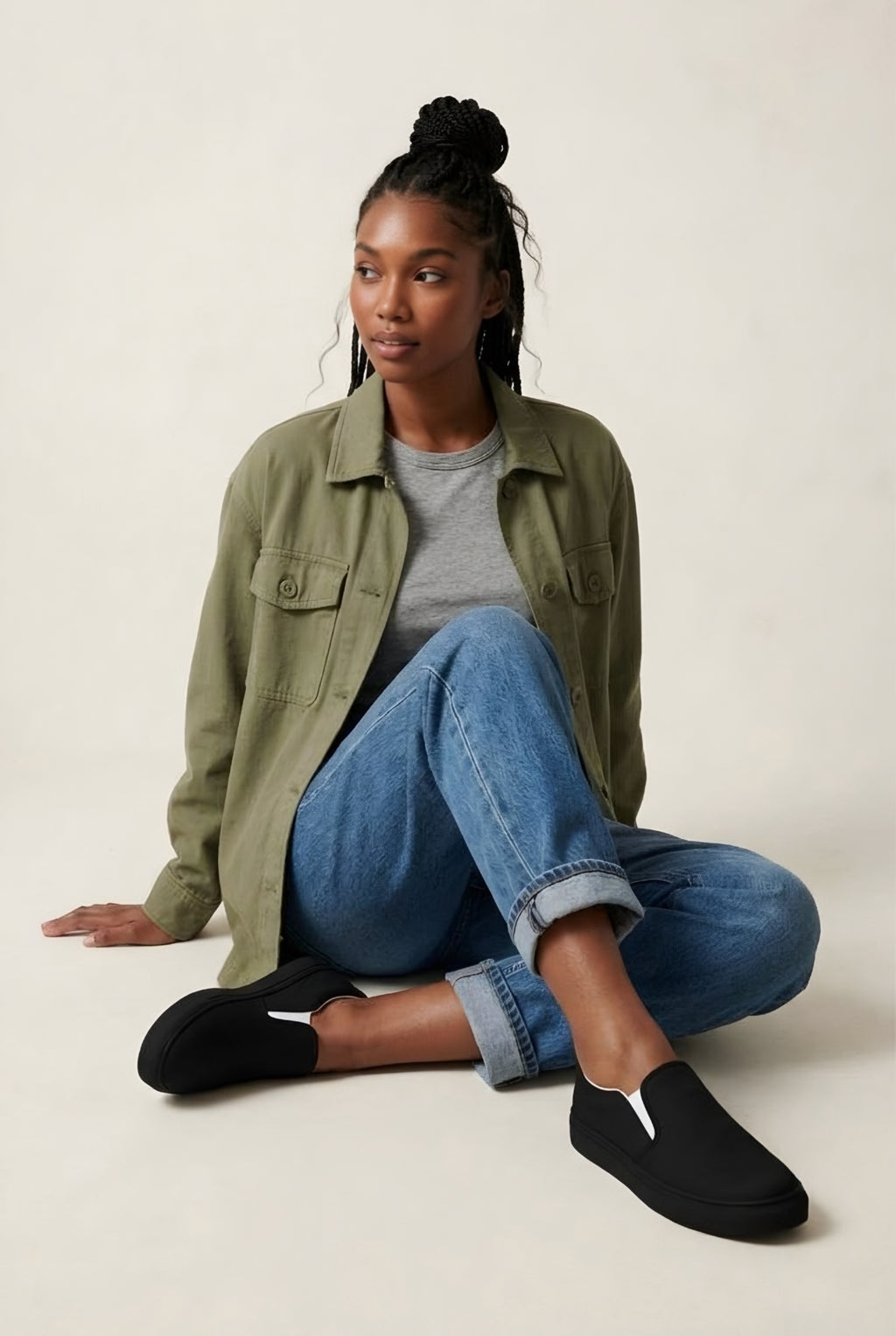 Clarté Noir Slip-On