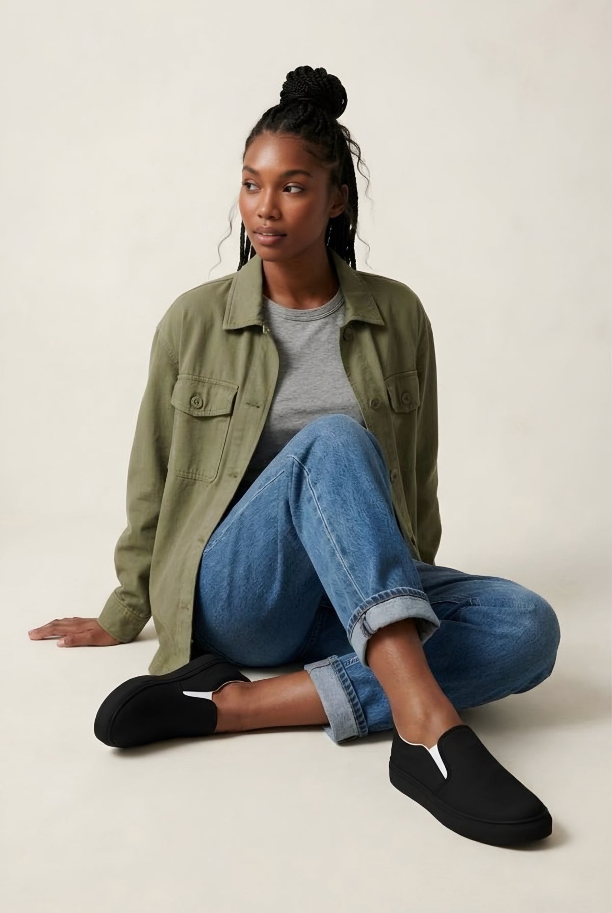 Clarté Noir Slip-On