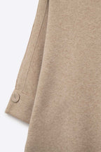 Nacelle Button Sleeve Knit Sweater