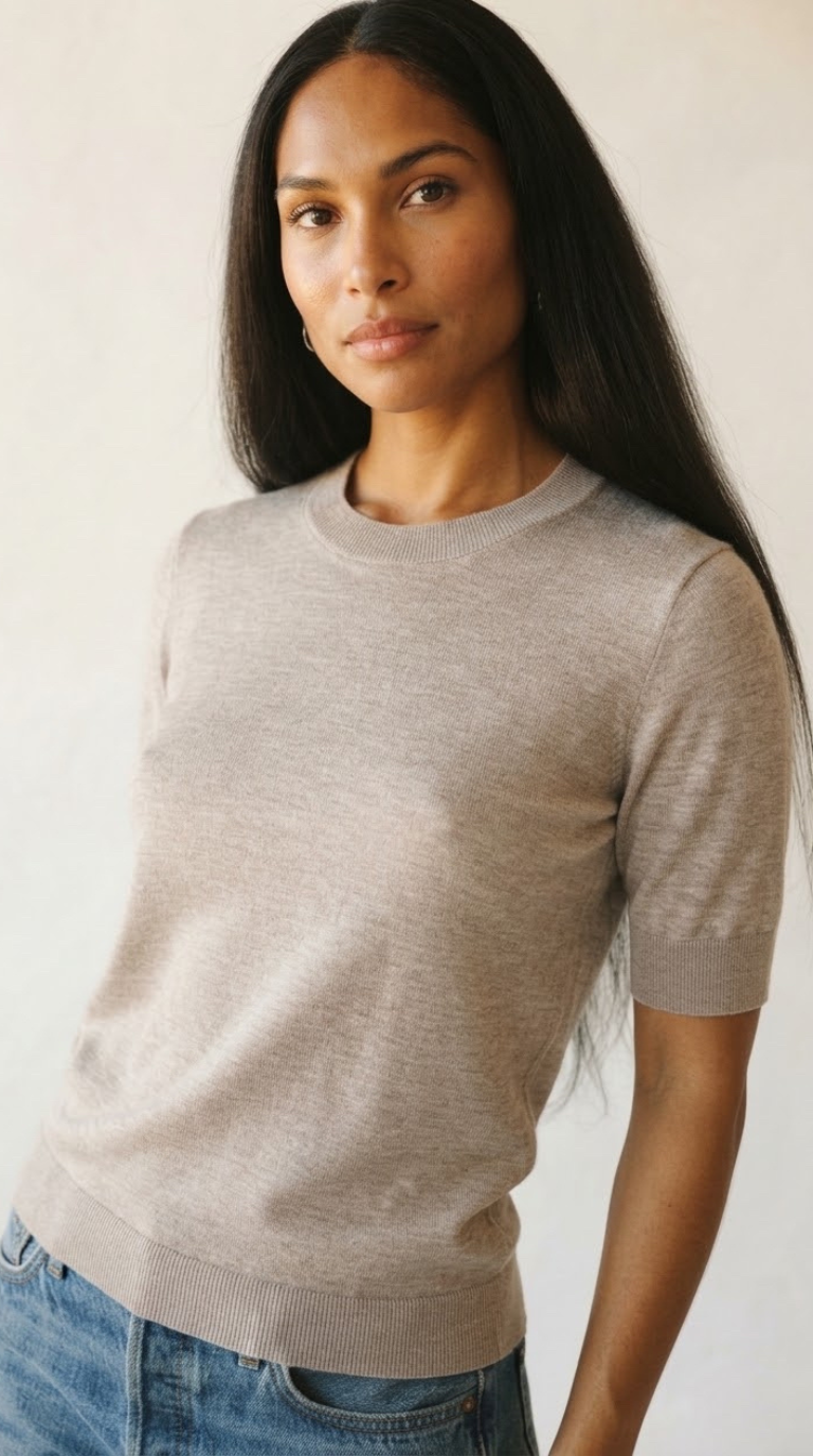 Laine Fine Knit Crew Neck