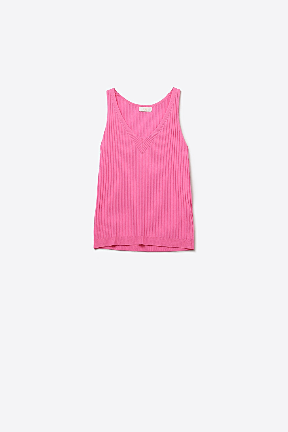 Nerveux Ribbed V-Neck Tank