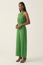 Croisé Halter Wide Leg Jumpsuit