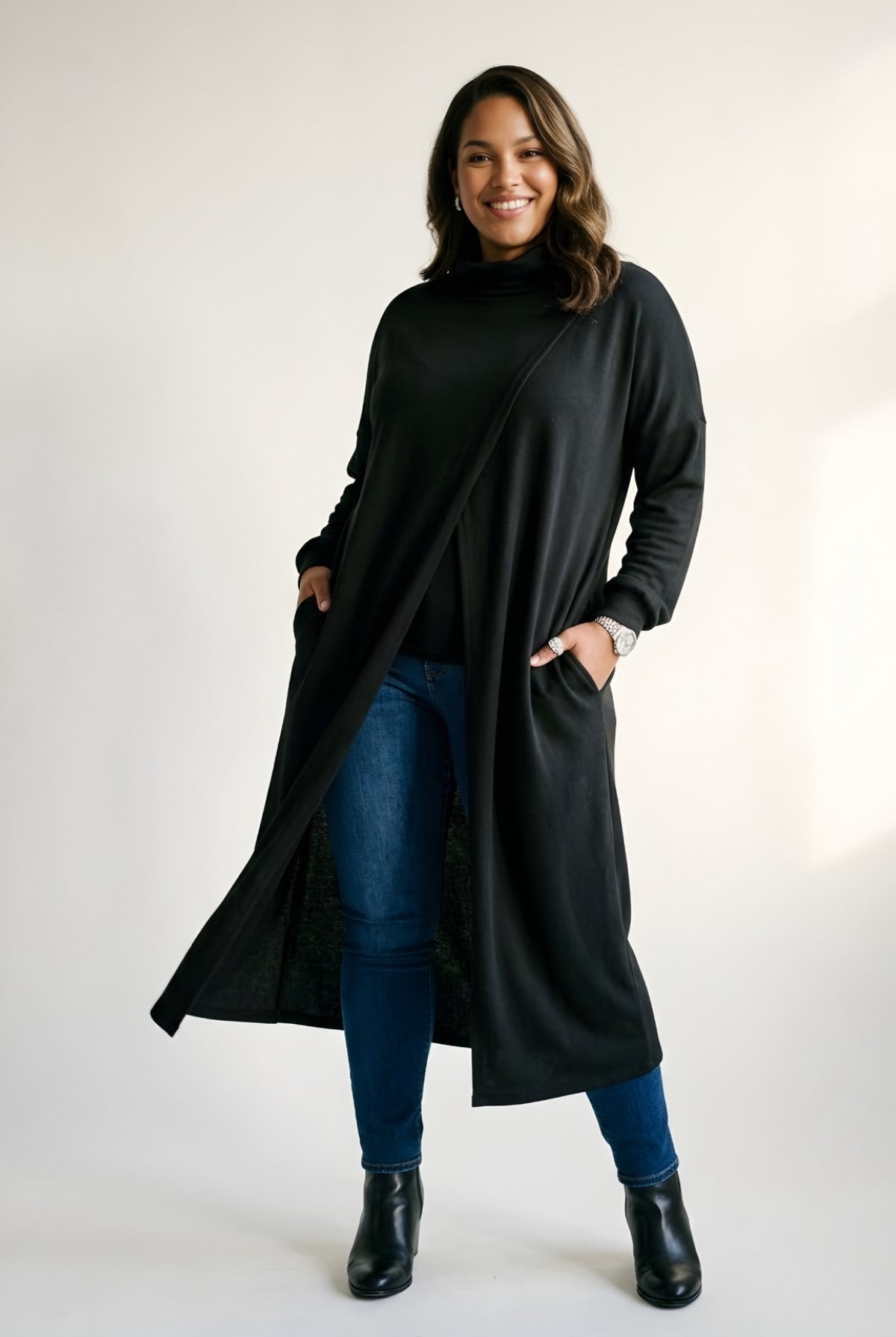 Cité Turtleneck Tunic — Noir