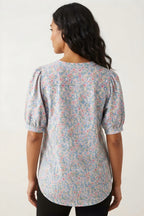 Fleurette Puff Sleeve Blouse