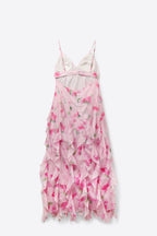 Pétale Ruffle Floral Maxi Dress