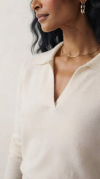 Liseré Polo Knit Sweater